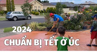 SỐNG Ở ÚC, CHUẨN BỊ TẾT, SƠN DRIVE WAY,