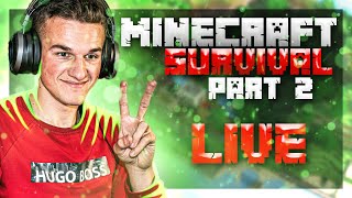 EdvinasGame - Survival | Part 2 | Live ( Minecraft ) Deaf