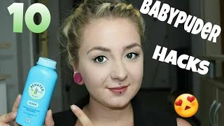 10 BABYPUDER HACKS // DINGE DIE IHR MIT BABYPUDER MACHEN KÖNNT!!!