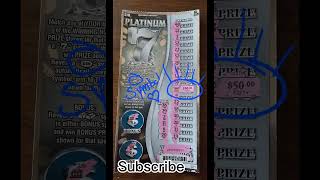 Platinum 7s Mississippi Lottery Ticket Scratch Off - One of my favorite games!