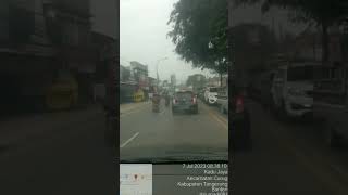 situasi arus lalulintas di jalan raya serang dari Curug arah citra raya #lalulintas #shorts #short