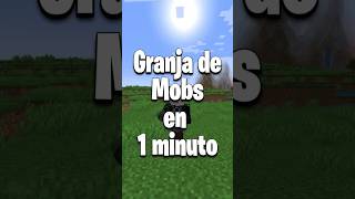 Granja de Mobs para Minecraft en 1 minuto #minecraft #shorts #short