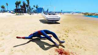 GTA 5 Epic Spiderman and Colorful Spiderman Jumps/fails (Euphoria Physics Funny Ragdolls)