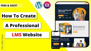 How to create an Educational Website like Udemy 📚🎒 using Wordpress and Elementor | Free | 2022