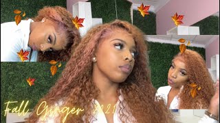 FALL INSPIRED 🍁 GINGER HAIR COLOR 😍🤎 INCOLORWIG HAIR COMPANY