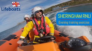 Sheringham RNLI - an evening exercise training launch