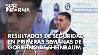 Omar Gracía Harfuch explicó las acciones y resultados de seguridad en primeras semanas de gobierno