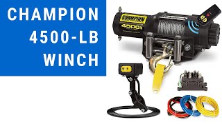 Champion 4500-lb Winch Review - ATV/UTV Wireless Winch Kit Overview