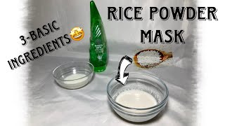 Homemade Rice Face Mask for Skin Whitening | Achieve Radiant Skin