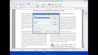 CAT 12 OpenOffice Writer 4.1 -  7 Advanced Word Processing Techniques