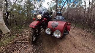 Ural Motorcycle Short Slippery Ride