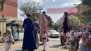 Inici de la Cercavila de la Festa Major 2024 a Ripollet: Gegants, Gegantons i el Capgròs del Barça