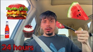 Eating ONLY Red Foods for 24 HOURS!!!