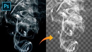 إزالة الخلفية من الدخان بالفوتوشوب - Remove Background from smoke in Photoshop #Photoshop_shorts