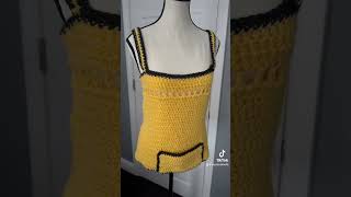 One Skein Crochet Spring/Summer Shirt#crochet #diy #craft #crocheting #fyp#shorts#hobby #shortvideo