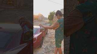 يريد يصبغ الكمارو بسبب كلمه قبق #shortsvideo #اكسبلور