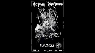 Midnight-"Vomit Queens" Live 4.6.2022 at Amadeus Oldenburg