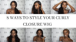 6 ways to style your CURLY CLOSURE WIG