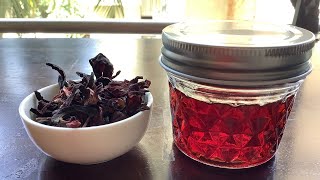 DIY hibiscus extract in glycerine | very simple method for use in creams, lotions, and shampoos