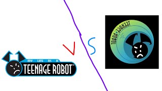 My life as a teenage robot old vs new original pbs kids Dash chasing (REUPLOAD)