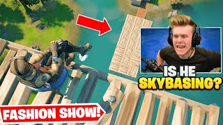 I Skybased in a Famous YouTuber's Fortnite FASHION SHOW...