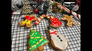 كوكيز الجينجر بريد باشكال مختلفة خطوة بخطوة و مقادير مظبوطة جداا Gingerbread Cookies step by step