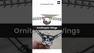 Ornithopter Wings Mechanism 📌 #ornithopter #wings #mechanism #mechanical #3danimation #cad #shorts