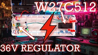 Erasing an EEPROM with 14.02 Volts on a breadboard