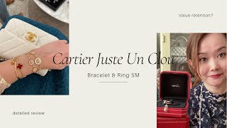 Cartier Juste Un Clou SM bracelet & ring Watch this before buying!  #cartier2021 detailed review