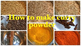 How to make Curry Powder for meat and Poultry , Part One