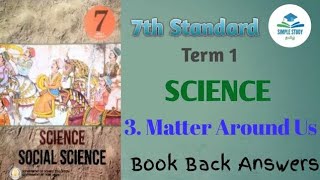 7th Science Term 1 Unit 3 Book Back Answers