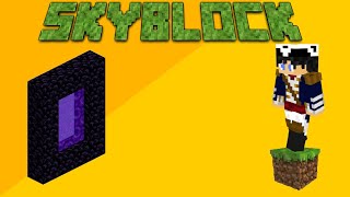 ماینکرفت sky block  پارت 5 | ساخت پرتال ندر