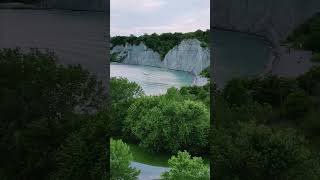 Scarborough Bluffs Cliff Drone View  #travel #nature #dji