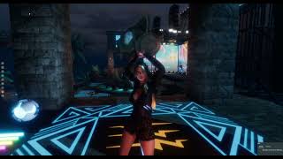 #1k  Dance Scene at Monstercat in #sansar Feat.#CloudNoneDirect #ChasingDaylight #retrometallic