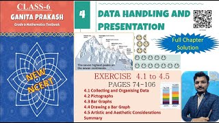 Chapter 4 Class 6 Math New NCERT, GANIT PRAKASH, DATA HANDLING AND PRESENTATION