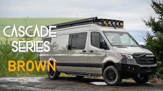 Brown: Cascade Series - Mazama // Converted 4WD Mercedes Sprinter Van Tour