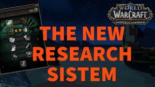 The New Research Sistem in Battle For Azeroth