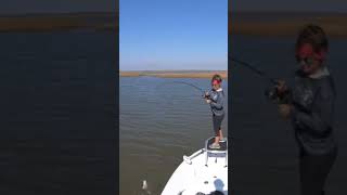 Texas Redfish in a YELLOWFIN SKIFF