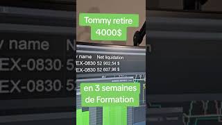 un débutant retire 4000$ en 3 semaines de formation intrad