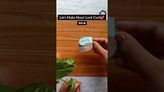 Heart Lock Card Tutorial। Easy Card Ideas। #papercard #cards #cardideas #shorts