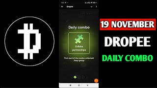 Dropee daily combo today | dropee daily combo 20 November | Daily Combo Dropee | Dropee 20 November