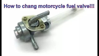 How to clean and and change or assemble motorcycle fuel valve