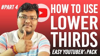 How to use lower thirds from Wondershare Filmora Youtuber's pack Creation #Part4