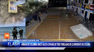 Armada de Colombia Ubicó Caleta con más de Tres Toneladas de Clorhidrato de Cocaína