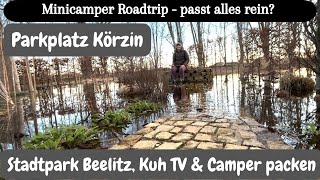 #139 Minicamper Roadtrip • passt alles rein • Gummistiefel vergessen • Kuh TV & Parkplatztipp Körzin