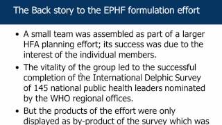 A History of the Development of Essential Public Health Functions