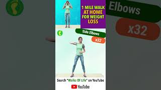 1 Mile walk at home for weight loss @walksoflife5308 #1mile #wheightloss #lossweight #losebellyfat