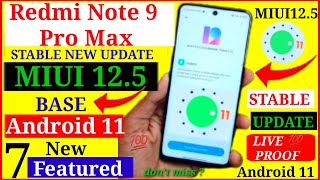 Redmi Note 9 Pro Max Android 11 Update | Redmi Note 9 Pro Max Update , MIUI 12.5.2.0 Update |#shorts