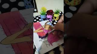 Let's paint barbie with painting colours #colours #paint #barbie #shorts