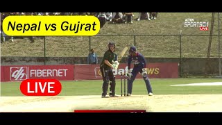 🔴 NEPAL VS GUJRAT Live || Indian Tri-T20 SERIES 2024 LIVE  ||  NEP VS GUJ 1ST T20 Live